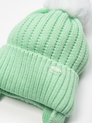 01655-22 ШАПКА "Зая" р.48 мятный