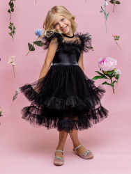 035 п23 Платье "Марисса" черный