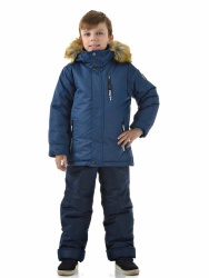 Костюм лыжный для мальчика 04-23 "однотонный" зима (6)Размеры 110, 116, 122,128,134, 14