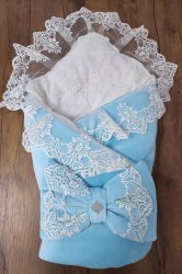 Пледы велюр с бантом без наполнителя