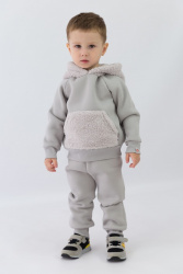 КД415/2-Ф Комплект детский (джемпер+брюки/серый)