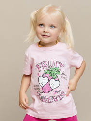 013_БК24 Футболка кор.рукав д/д розовый