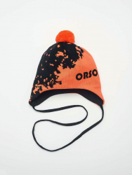 01565-22 ШАПКА "Blob" оранжевый неон/черный