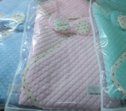 Комплект на выписку 5 пр. розовый, голубой, мята