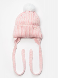 01655-22 ШАПКА "Зая" р.48 св.розовый