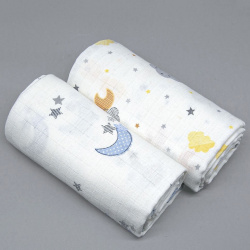 Пеленка муслин с принтом