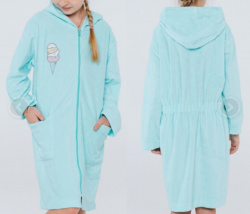 02678/1_BAT Халат для девочки мятный