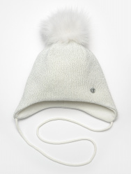 01669-22 ШАПКА "Шоко" р.48 белый блеск