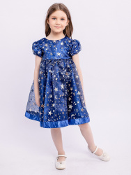 006 п22 Платье "Флора" синий