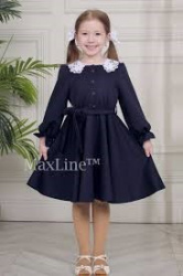 9970060_28/122 Платье школьное дев. Адэль синий трикотаж второго слоя