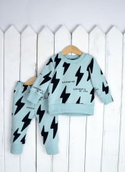 КД346 Комплект детский Молнии (джемпер+брюки)