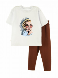 Комплект футболка леггинсы