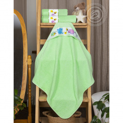 Уголок детский Мойдодыр хлопок АРТ Дизайн 75*75 зеленый (10131010/140322/3149514, Турция) (Уголок де