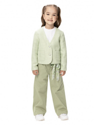 О56340 Брюки дев. зеленый