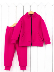 КД517/1-Ф Комплект детский (футер 3-х нитка начёс/куртка+брюки/фуксия)