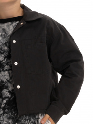 О56438 Куртка дев. черный