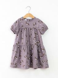 С186/1-К Платье (лисички/короткий рукав), р. 122