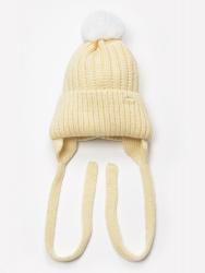 01655-22 ШАПКА "Зая" р.48 бл.желтый