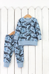 КД402/6-Ф Комплект детский (джемпер+брюки/надписи)