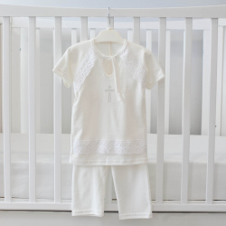 Крестильные комплекты со штанишками р 86