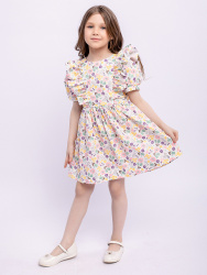 022 п23 Платье "Юнона" Цветочный белый 