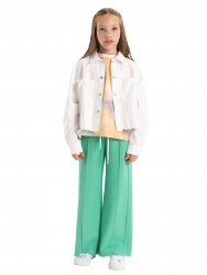 О56438 Куртка дев. белый