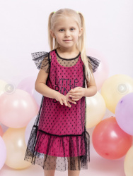 0042_ЛС22 Платье д/д кор. рукав мультиколор