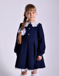 Школьное платье  Милана синее 