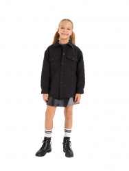 О66184 Куртка дев. черный
