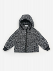 Ветровка Аутло  р.8 (134) принт logo черный