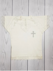 Крестильная рубашка на мальчика 62-68