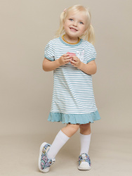 020_ОН24 Платье кор.рукав мультиколор