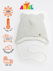 01491-12 ШАПКА белый блеск