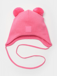 01918-42 ШАПКА "Mono" р.52 ярк.розовый