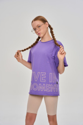 Велосипедки, 350-16-222, лиловый