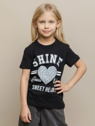 002_БК24 Футболка кор.рукав д/д черный 