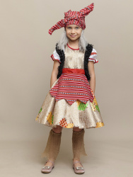 1068 к-20 Костюм "Баба Яга" (платье, жилетка)