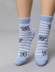 TL279  Носки детские голубой меланж 