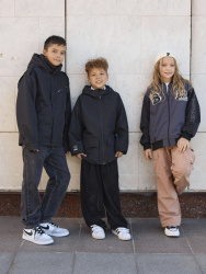 957-25в-1 Ветровка д/м "Зак" чёрный 