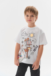 Футболка, 296-10-23, 116 белый